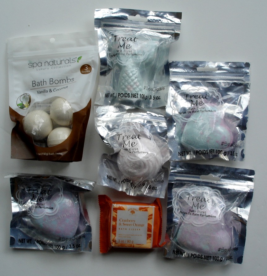 spa naturals luxury collection bath bombs