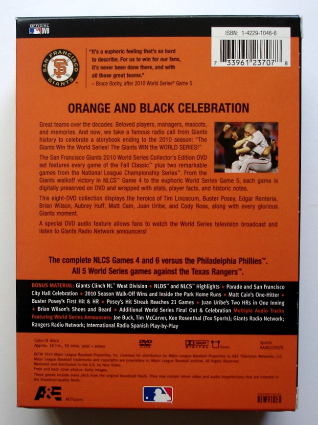 The San Francisco Giants 2010 World Series Collector's Edition